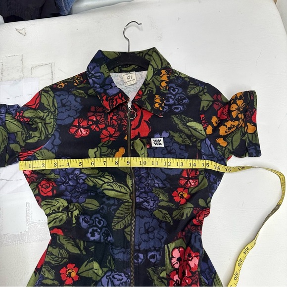 Lucy & Yak Floral Jumpsuit - Black, Red, Green - Picture 5 of 12